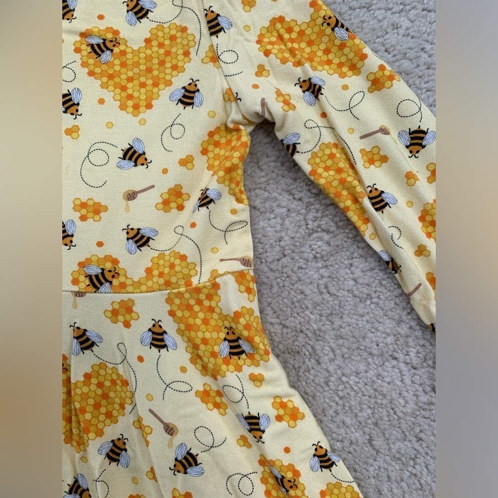 Pure Bambino's Size 5/6T Bee Mine Bamboo Journey Dress - Picture 4 of 6